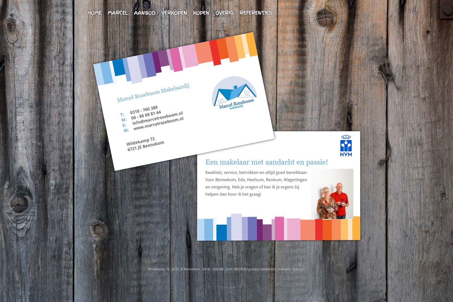 Capture d'écran du site web de www.marcelrozeboom.nl