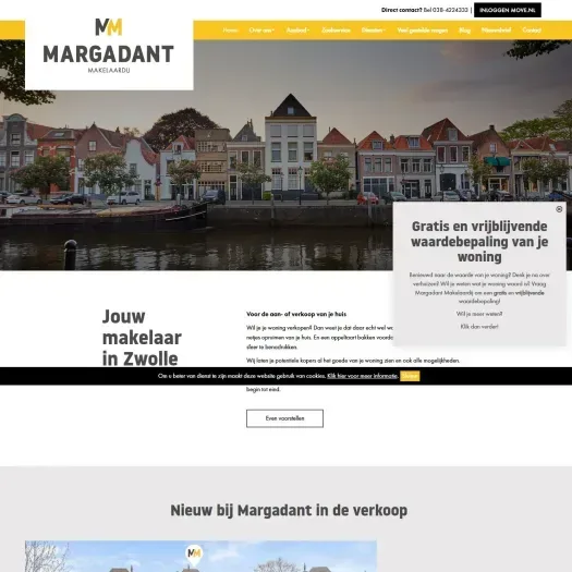Capture d'écran du site web de www.margadant.nl