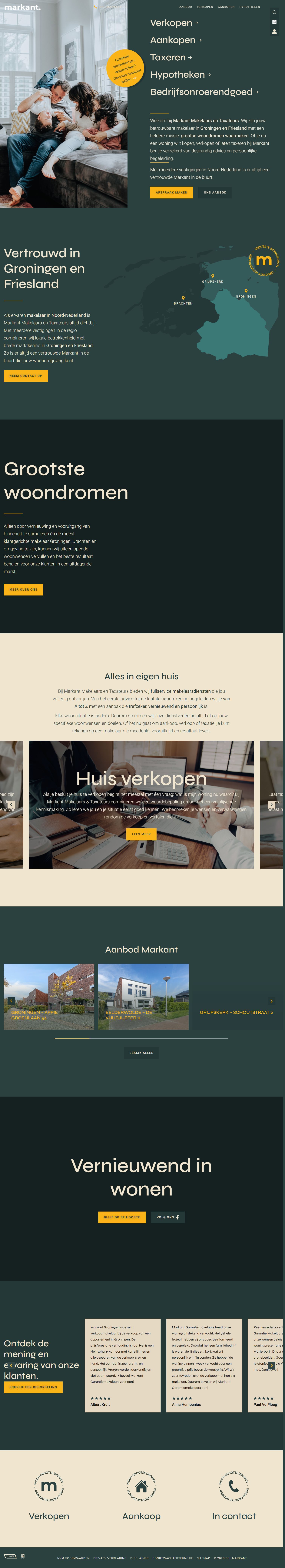 Screenshot van de website van www.mmet.nl