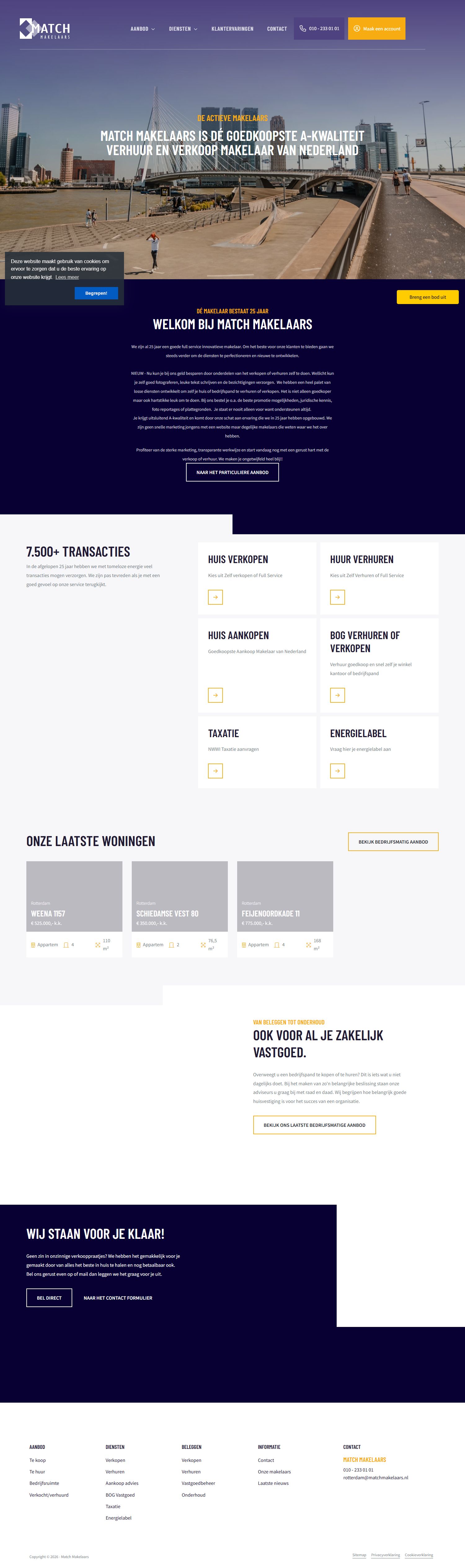 Team foto van Match Makelaars
