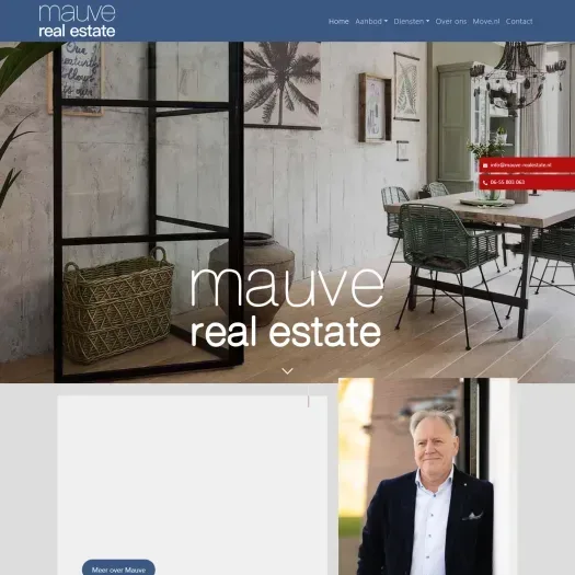 Capture d'écran du site web de www.mauve-realestate.nl