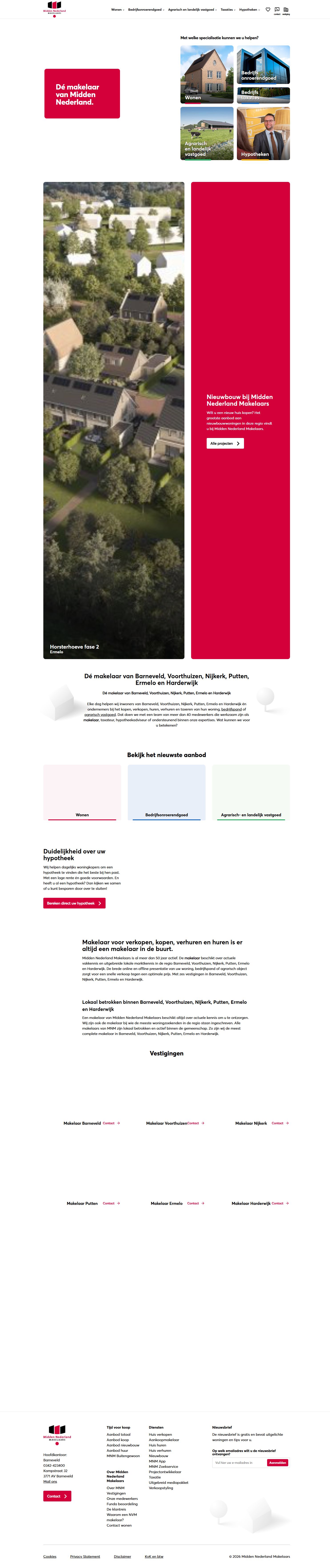 Screenshot der Website von www.mnm.nl