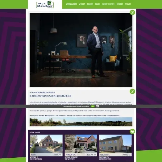 Capture d'écran du site web de www.mijnmakelaarstegeman.nl