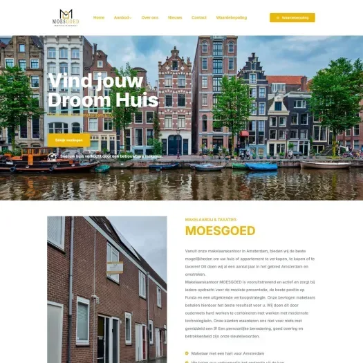 Screenshot van de website van www.moesgoed.nl