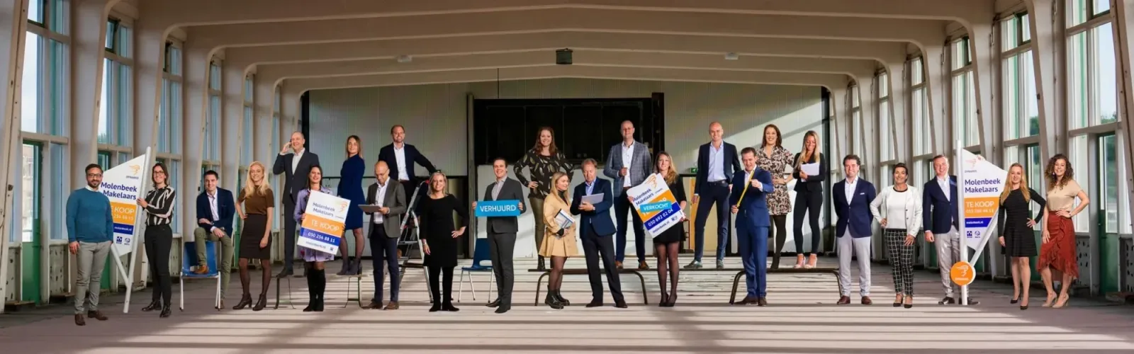 Team foto van Molenbeek Makelaars Utrecht