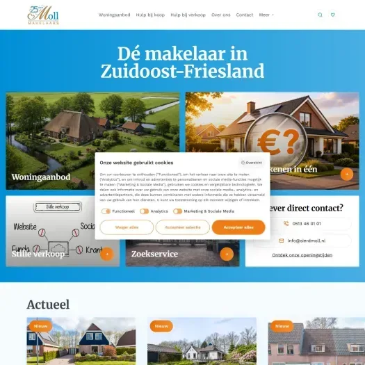 Screenshot van de website van www.sierdmoll.nl