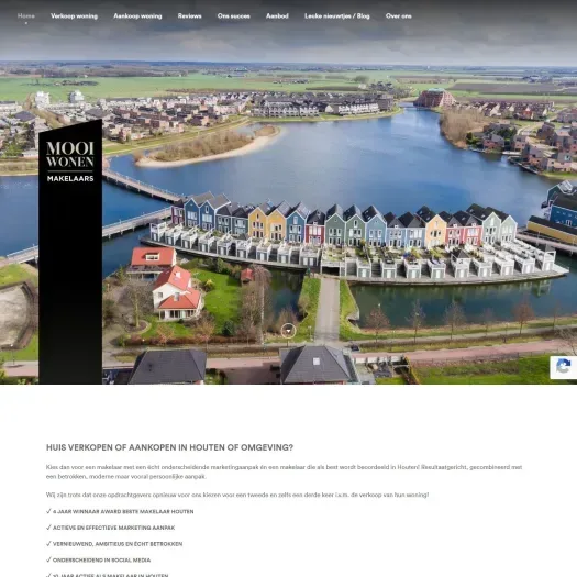 Screenshot of the website of www.mooi-wonen.nu