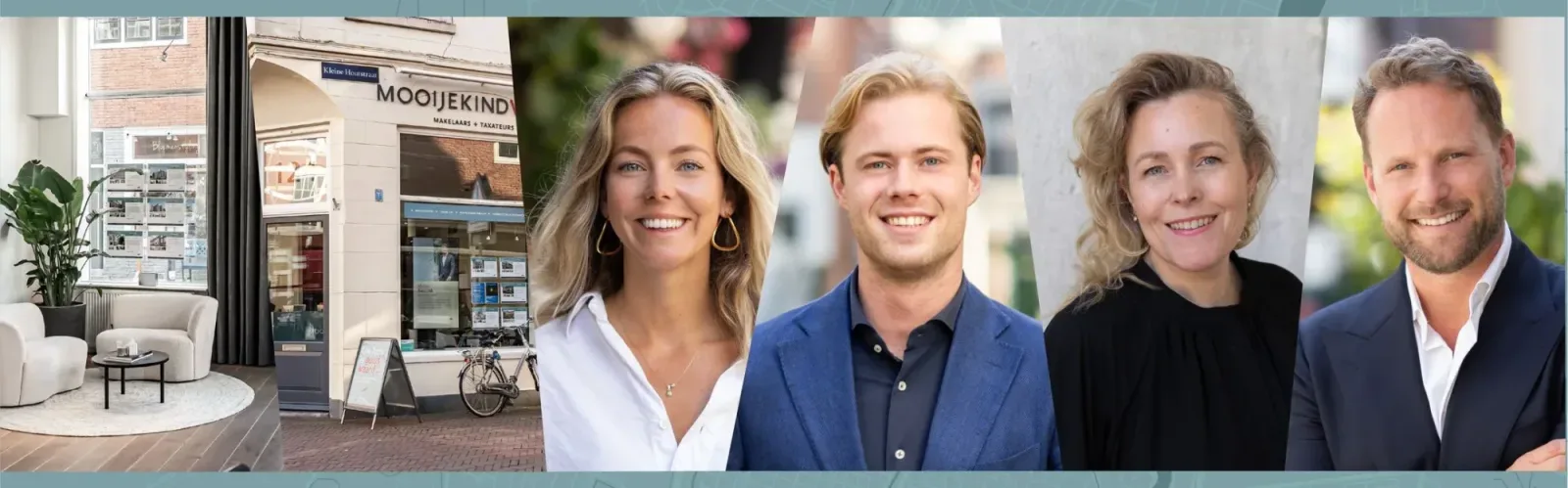 Team foto van Mooijekind Vleut Makelaars Haarlem