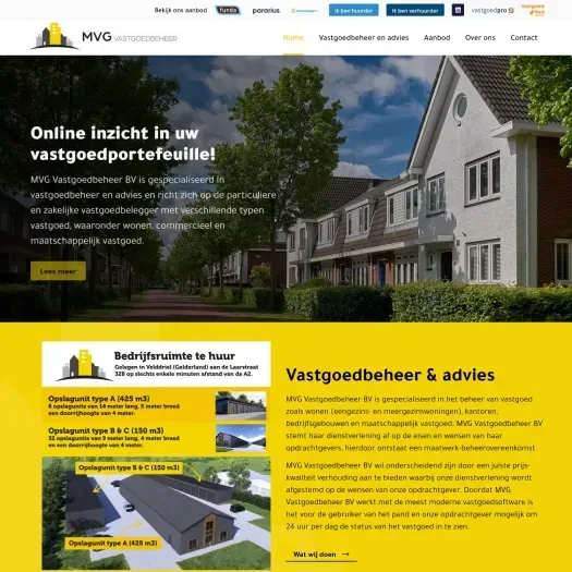 Screenshot der Website von www.mvgvastgoedbeheer.nl
