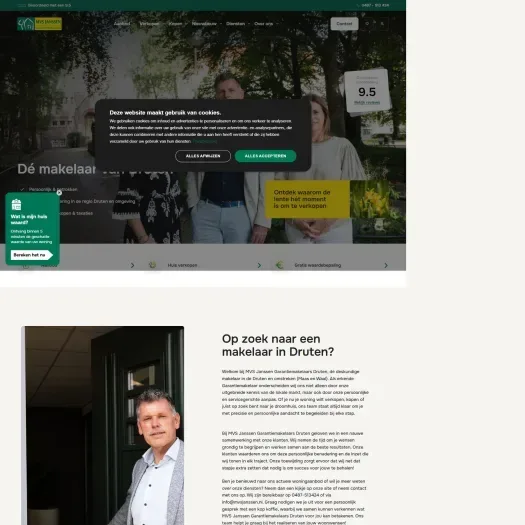 Screenshot der Website von www.mvsjanssen.nl
