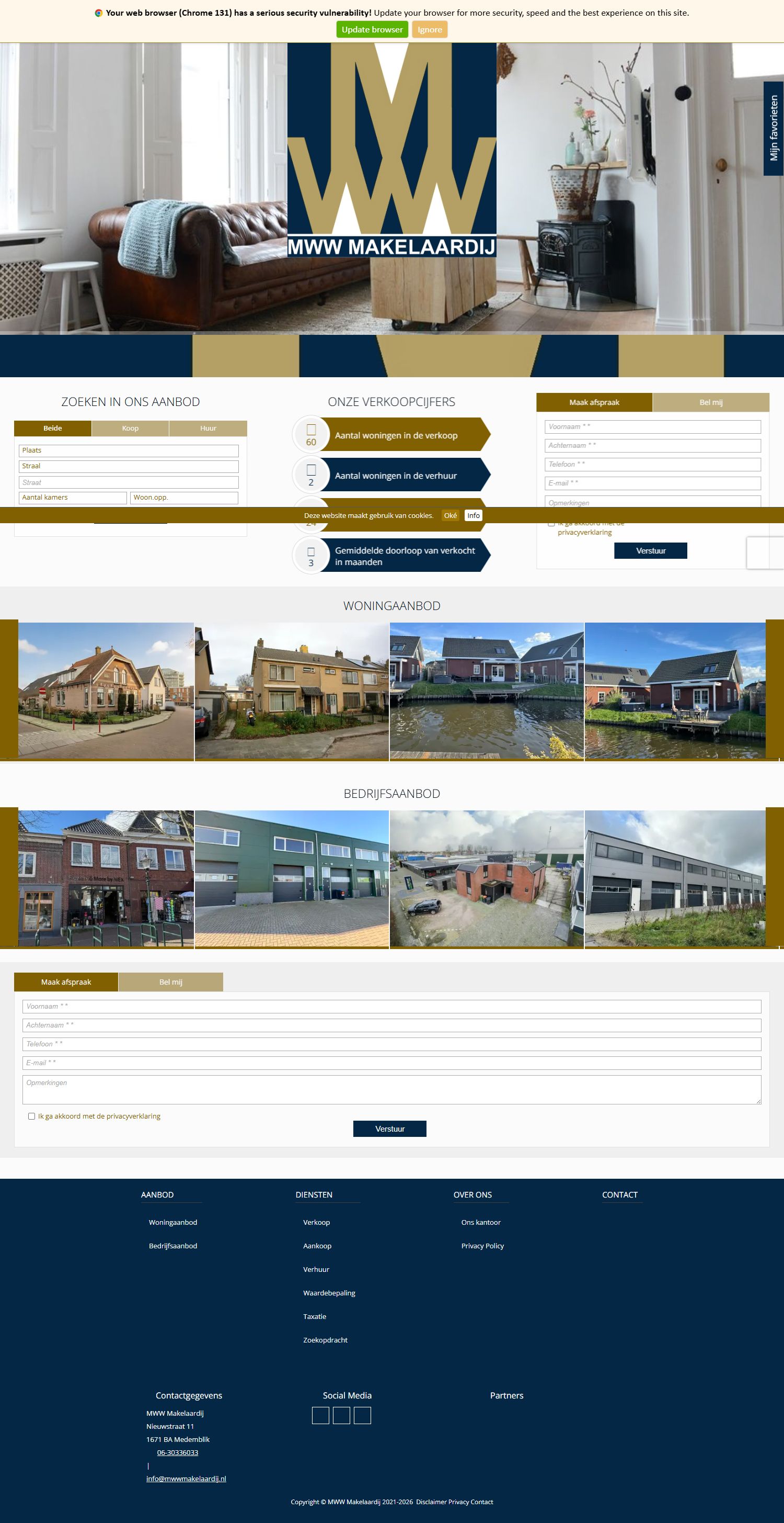 Bürofoto MWW Makelaardij - Arnold Goedegebure