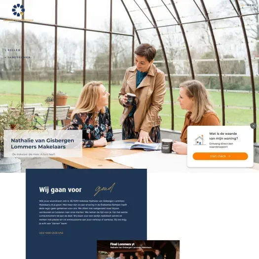 Screenshot van de website van www.nathalievangisbergen.nl