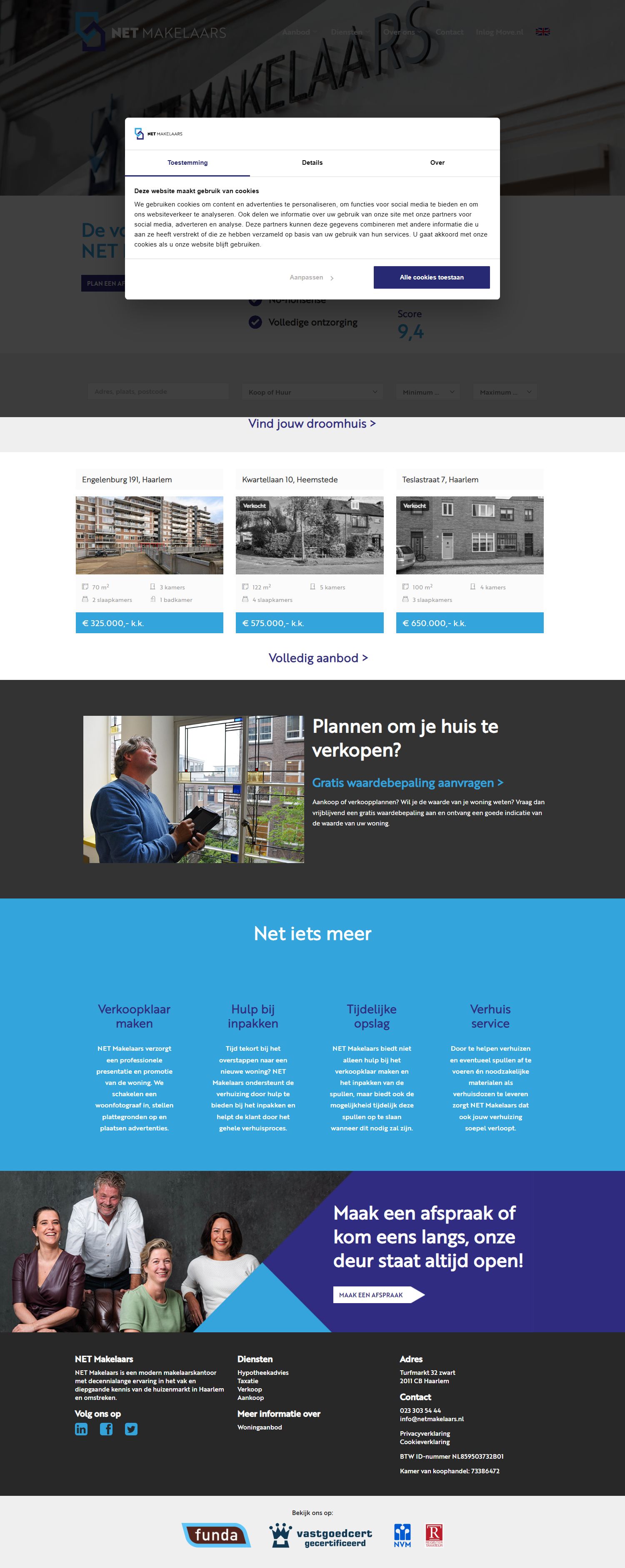 Photo de bureau NET Makelaars Haarlem