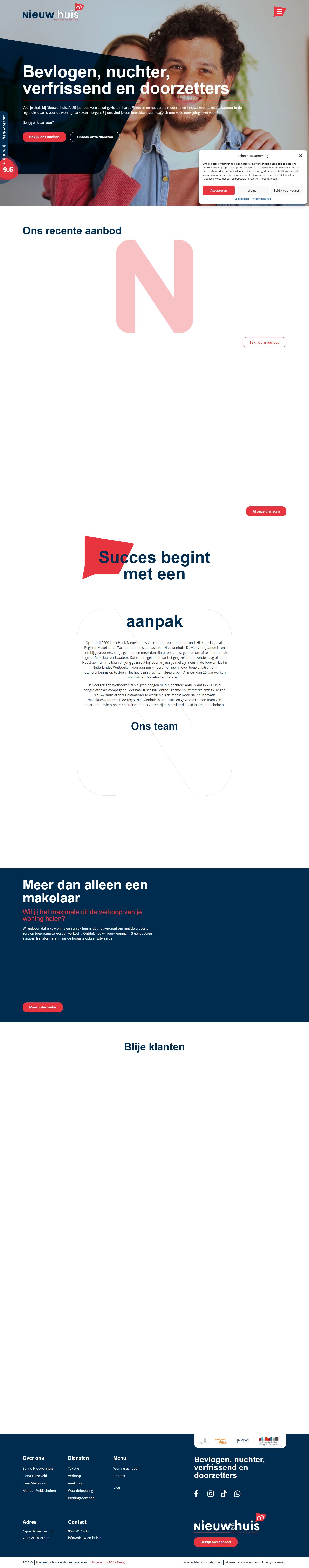 Screenshot of the website of www.nieuw-en-huis.nl