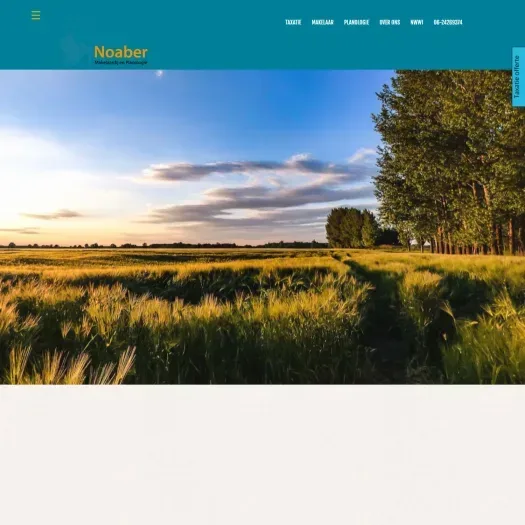 Screenshot of the website of www.noaber.nu