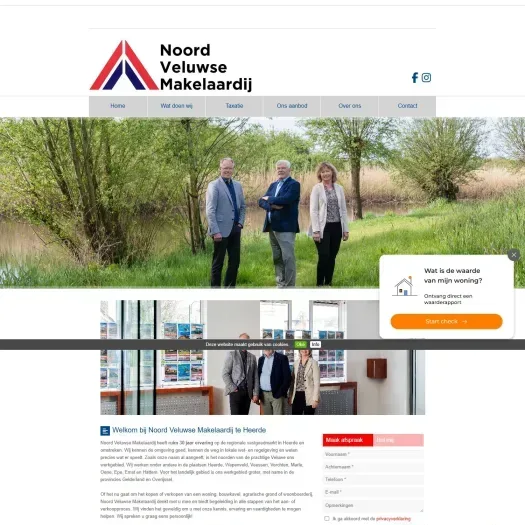 Capture d'écran du site web de www.noordveluwse.nl