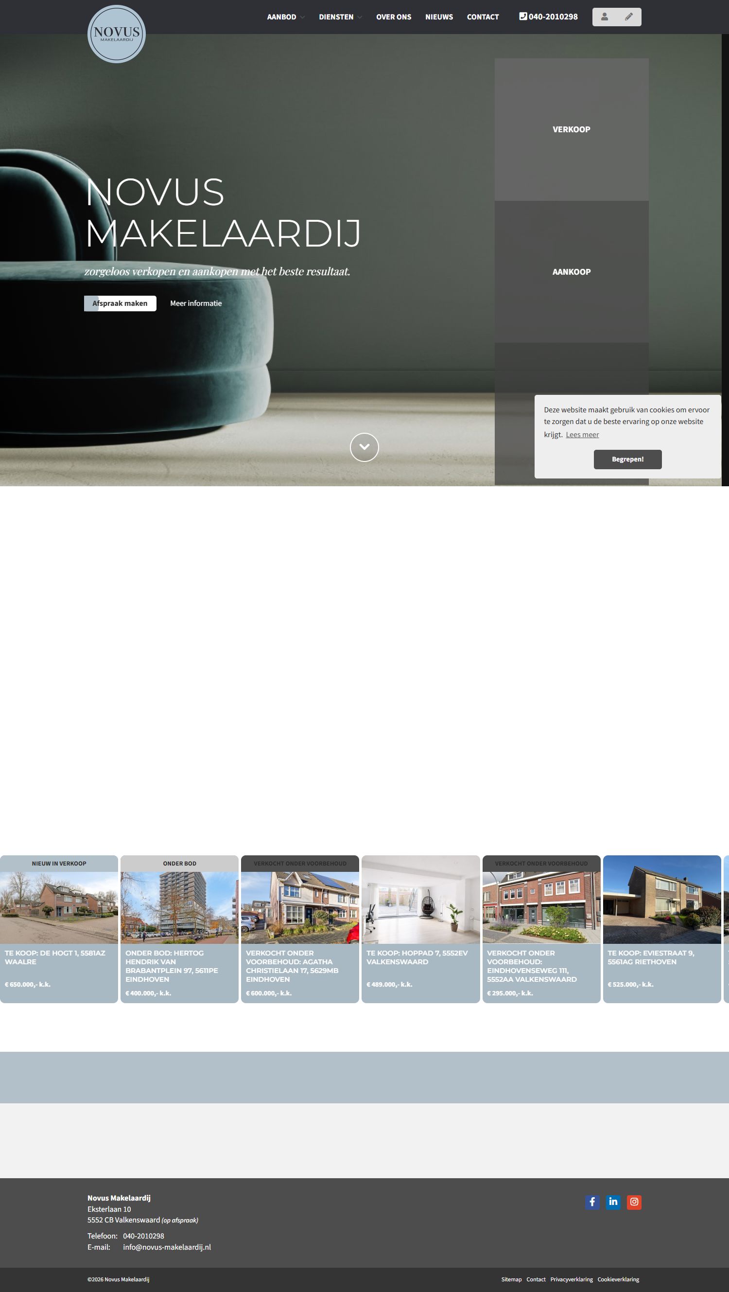 Team photo of Novus Makelaardij