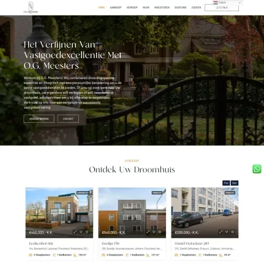 Screenshot der Website von www.ogmeesters.nl