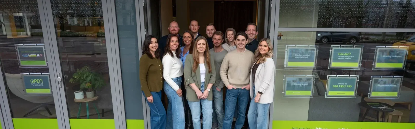 Team foto van Open makelaars & hypotheken