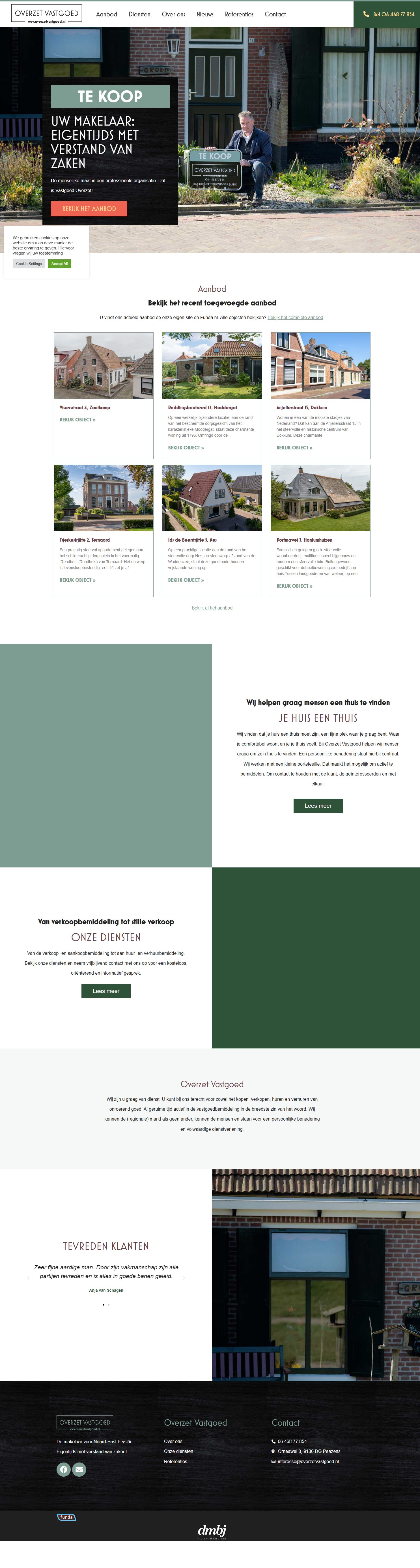 Screenshot der Website von www.overzetvastgoed.nl