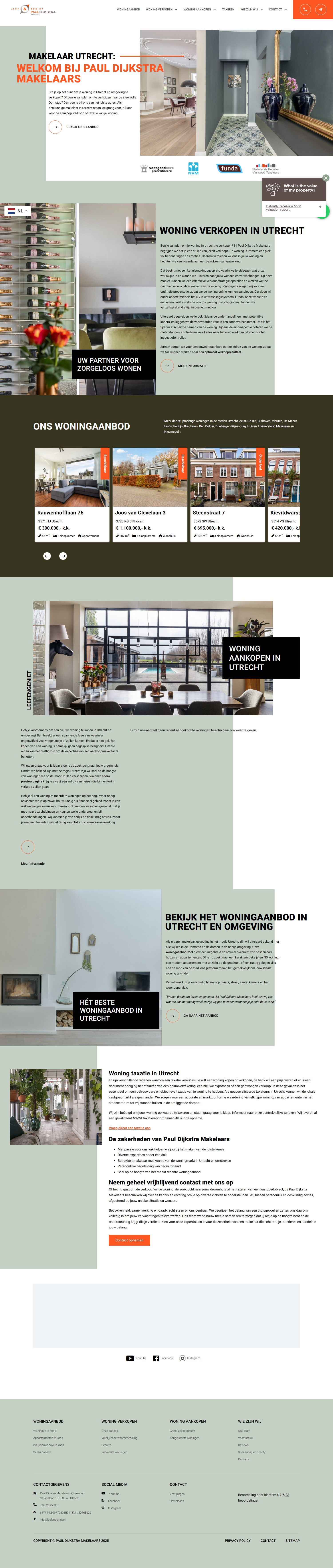 Screenshot van de website van www.leefengeniet.nl