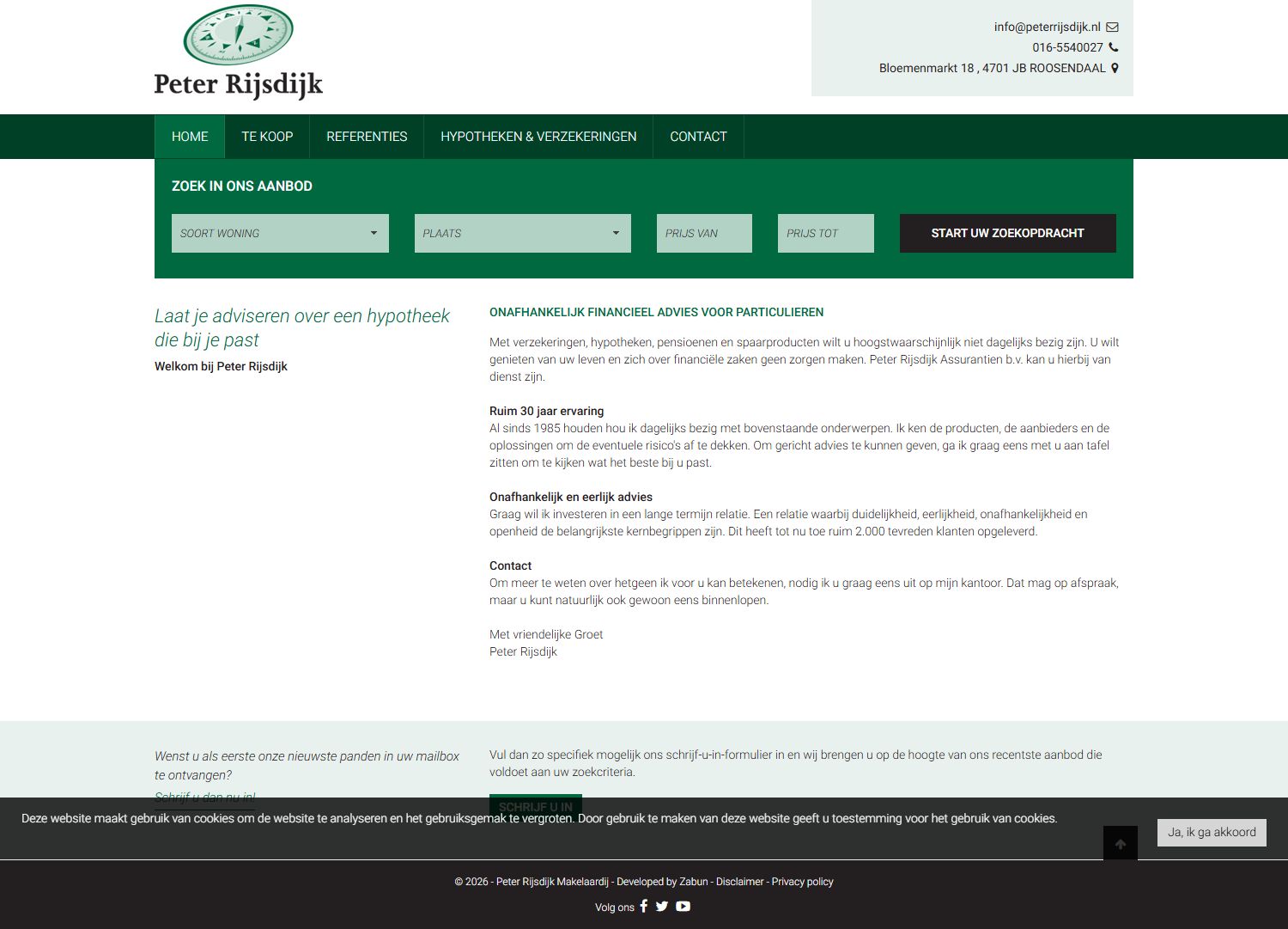 Kantoorfoto Peter Rijsdijk Makelaardij