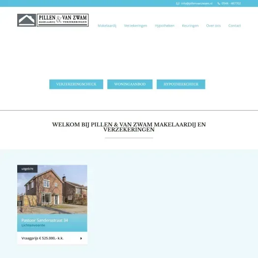 Screenshot van de website van www.pillenvanzwam.nl