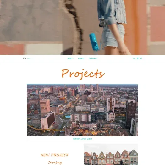 Screenshot of the website of placem.nl