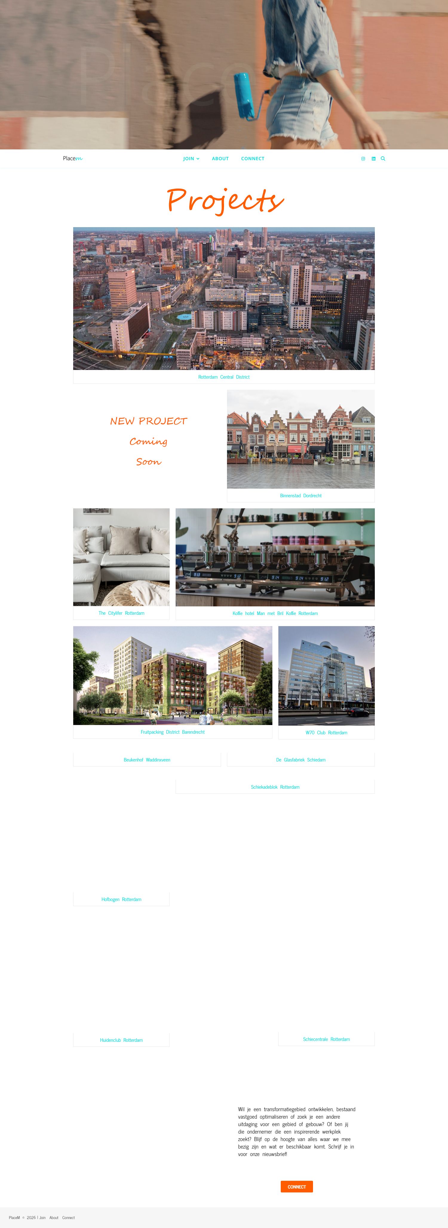 Screenshot van de website van placem.nl