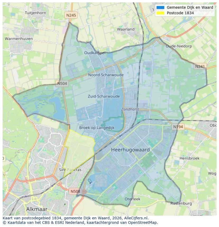 Carte postale pour 1834