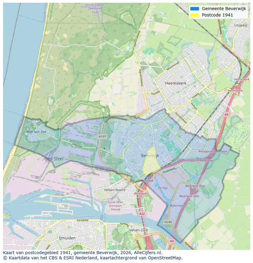 Postcodekaart voor 1941