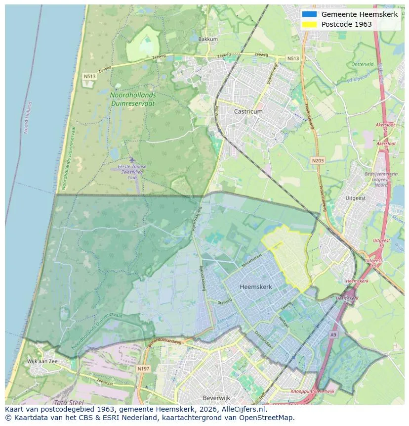 Postcodekaart voor 1963