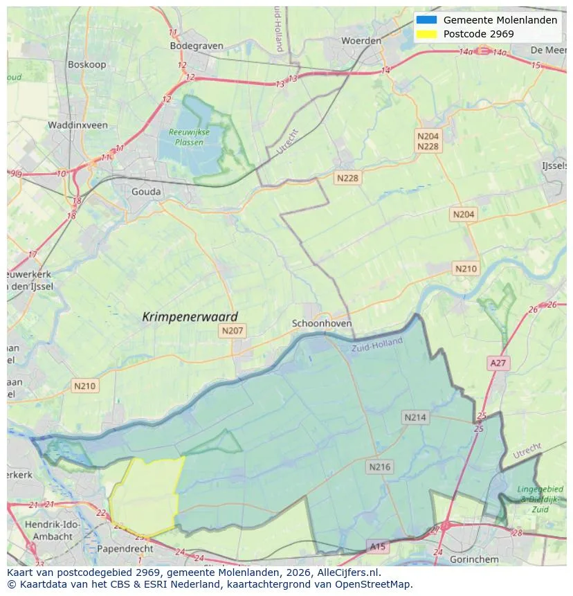 Postcode map for 2969