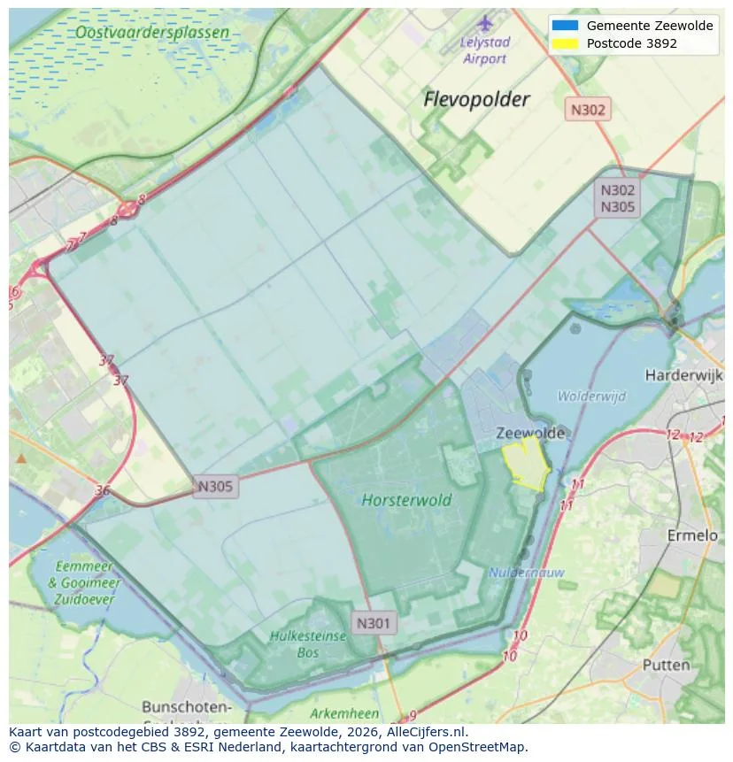 Postcode map for 3892