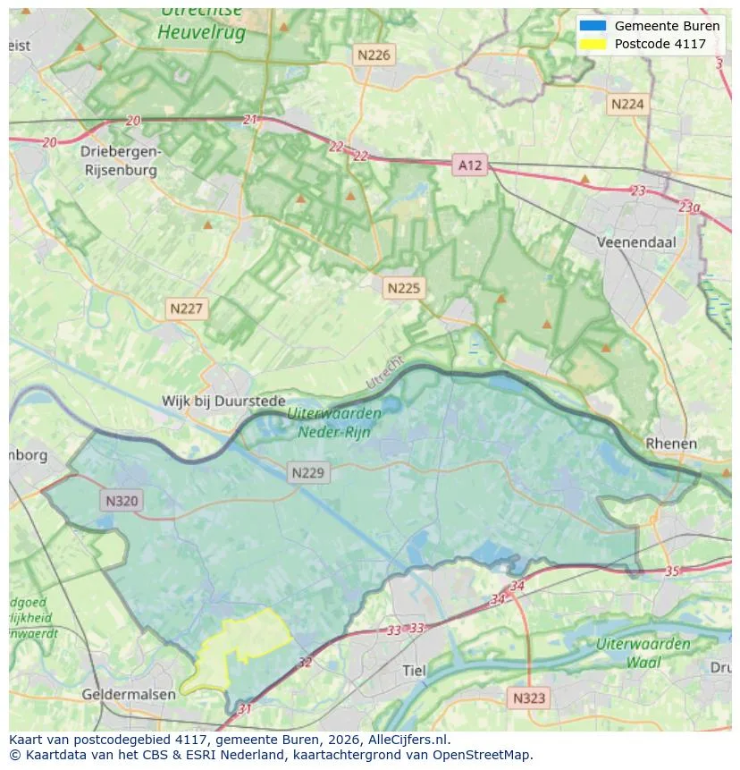 Postcode map for 4117