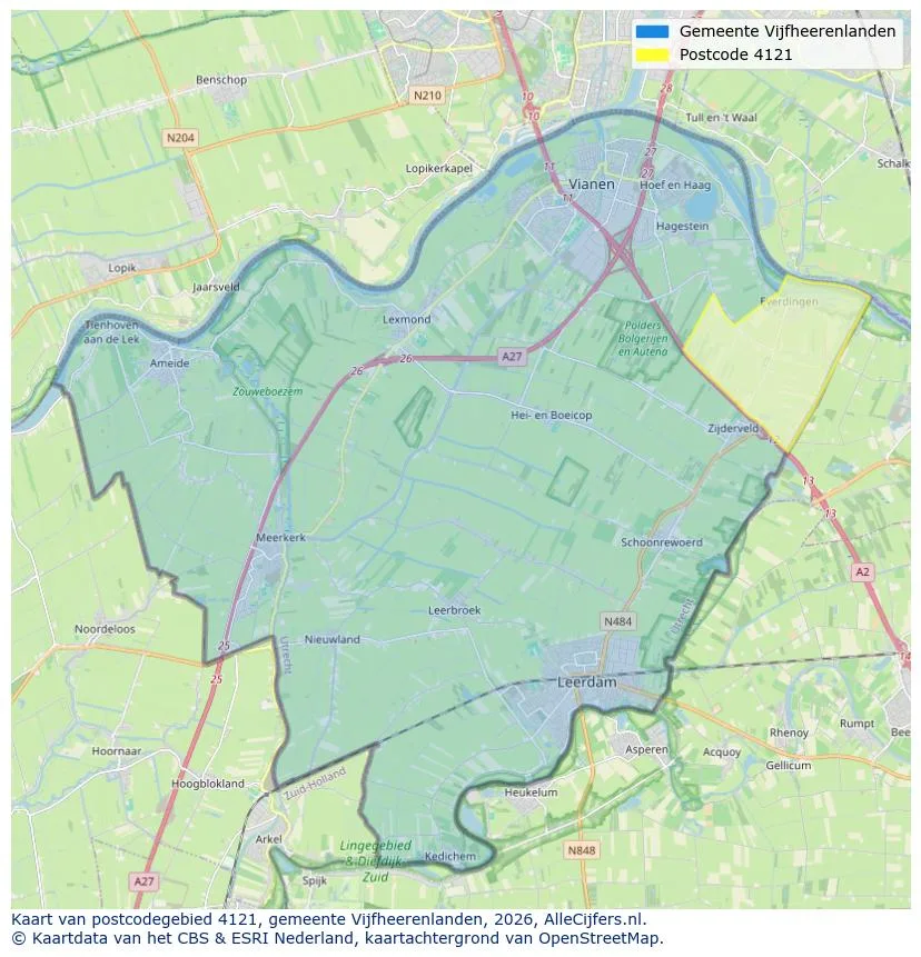 Postcode map for 4121