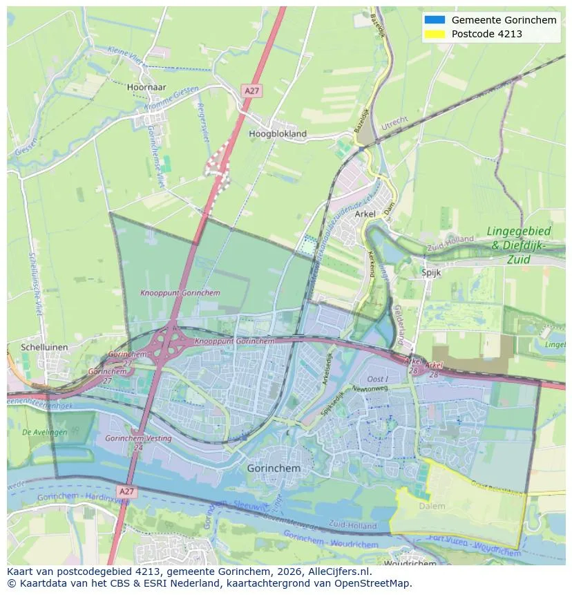 Postcode map for 4213