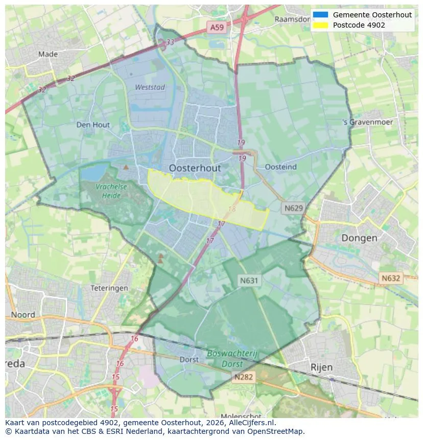 Postcode map for 4902