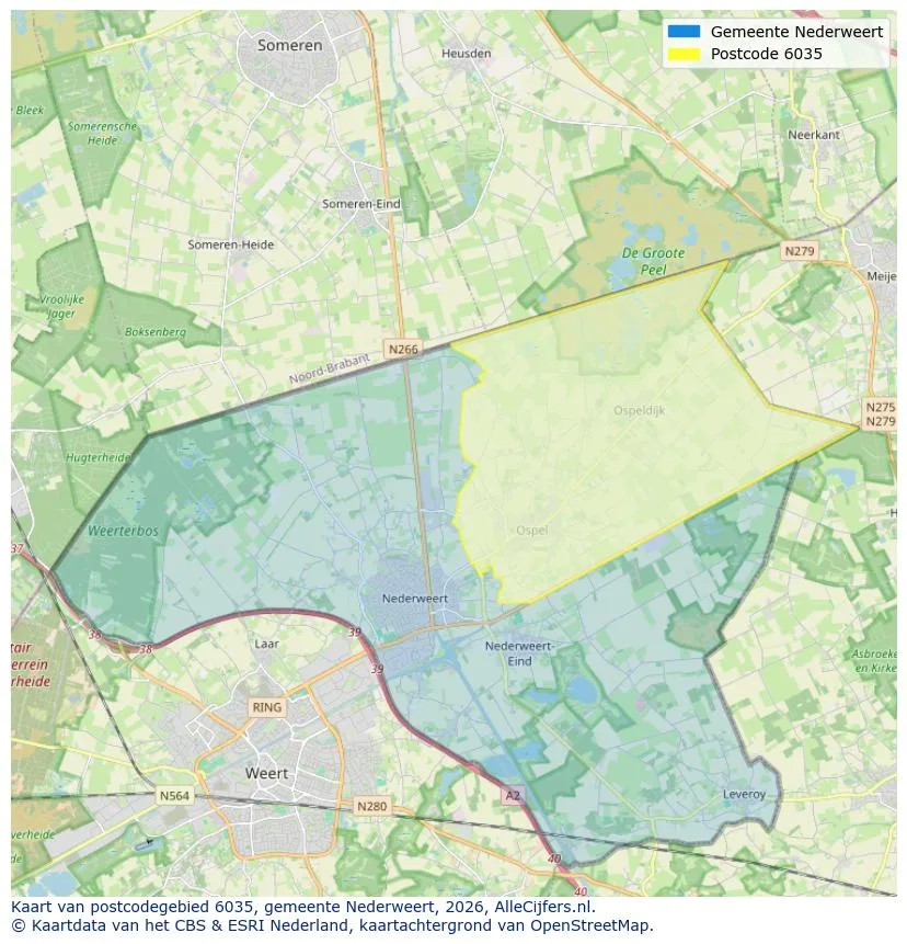 Postcode map for 6035