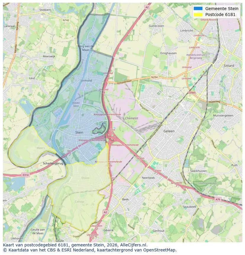 Postcode map for 6181