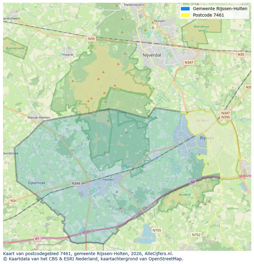 Carte postale pour 7461