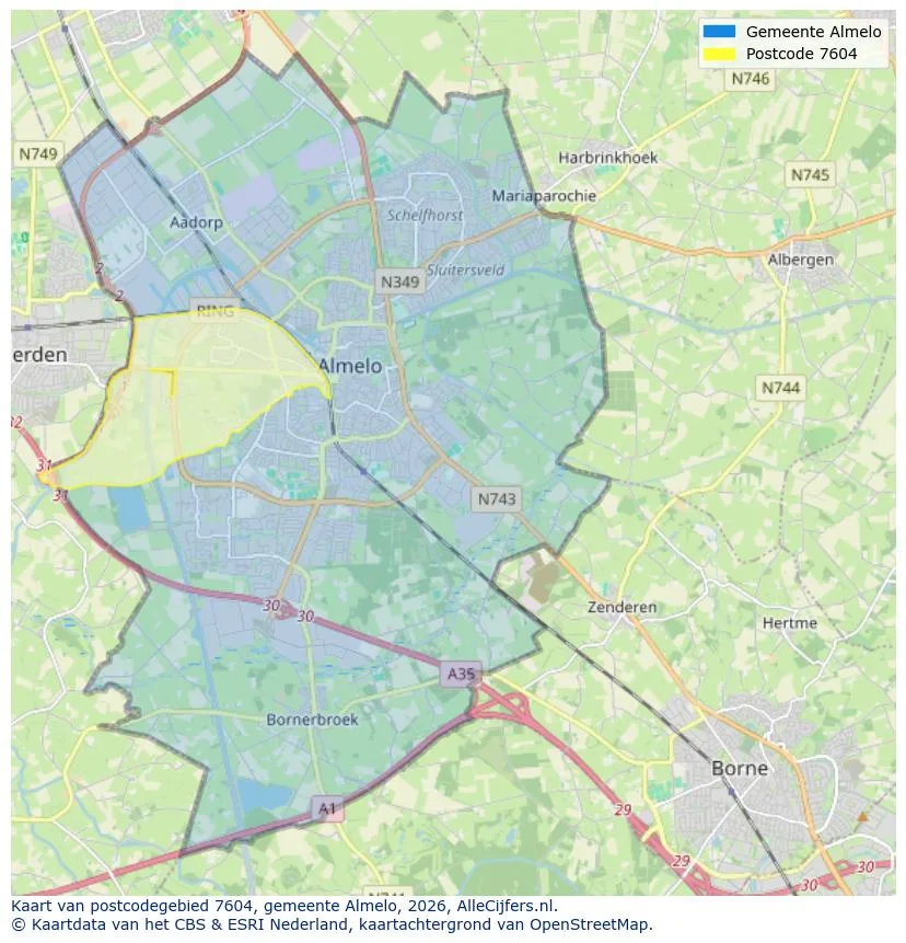 Carte postale pour 7604