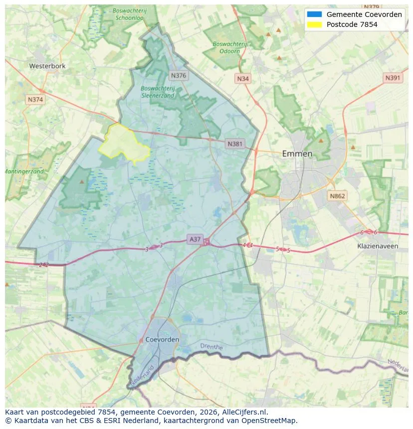 Carte postale pour 7854