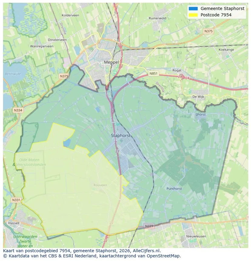 Carte postale pour 7954