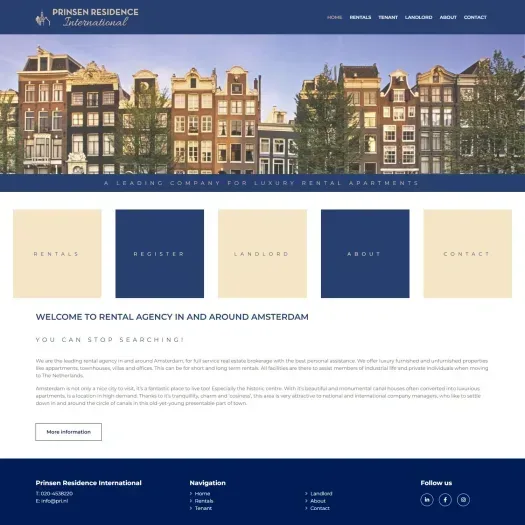 Screenshot van de website van www.pri.nl