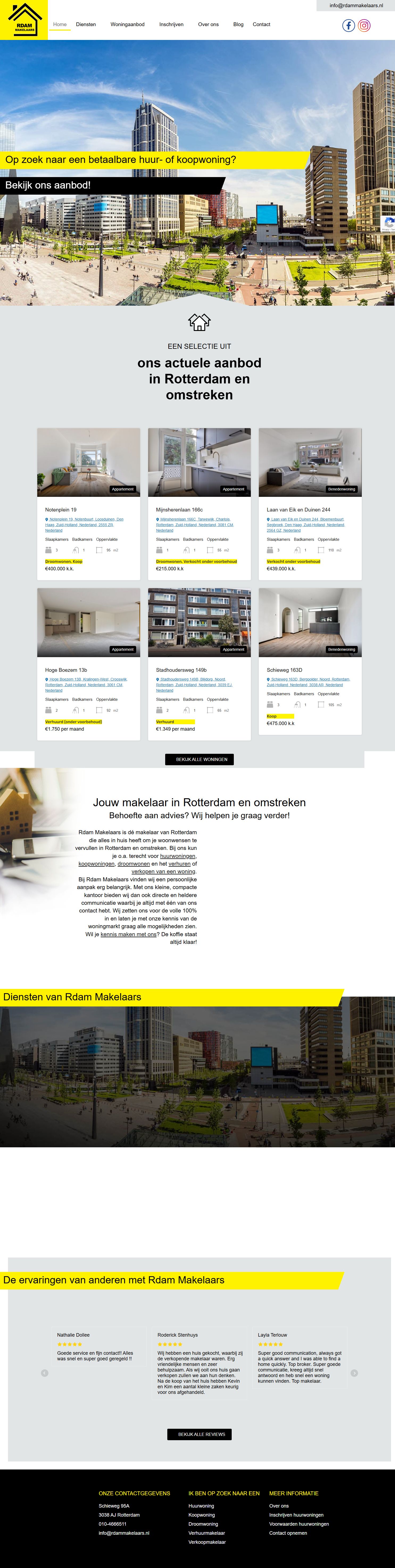 Team foto van Rdam Makelaars