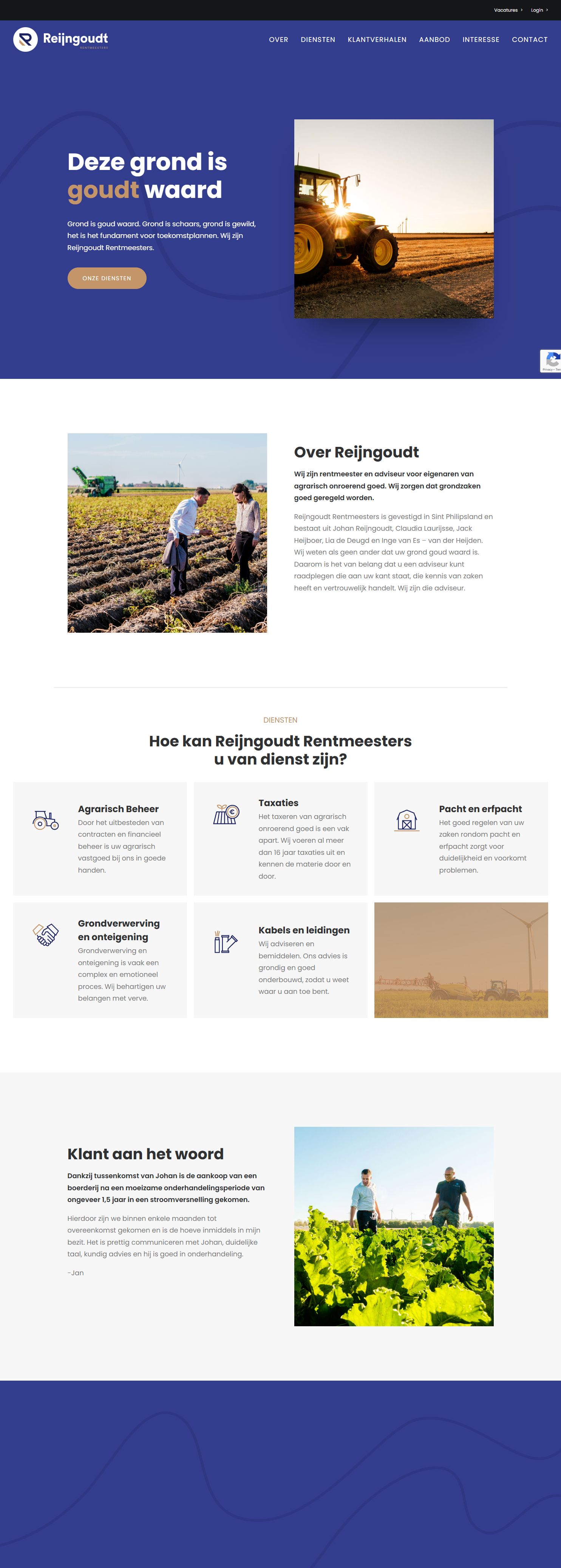 Screenshot der Website von www.r-rentmeesters.nl