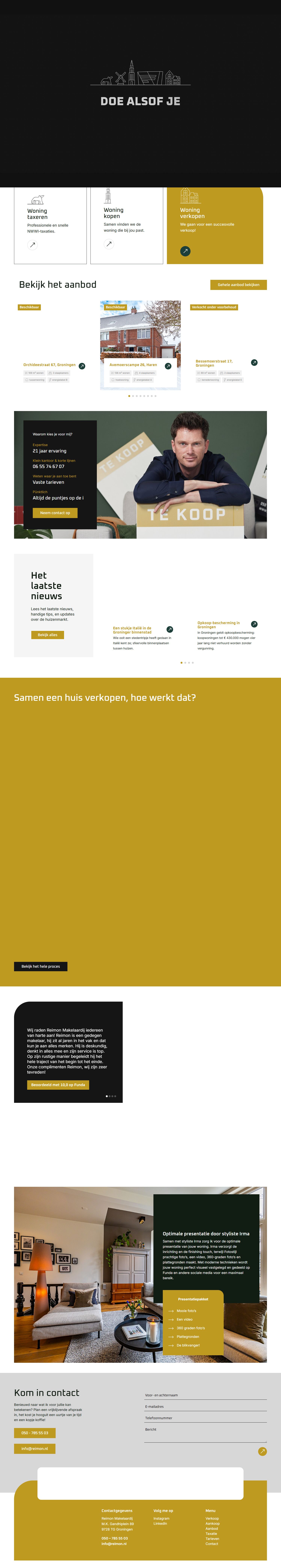 Screenshot der Website von www.reimon.nl