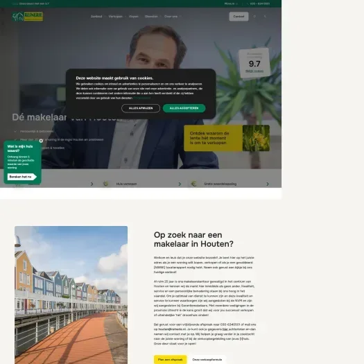 Screenshot van de website van www.reineriehouten.nl