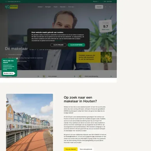 Screenshot van de website van www.reineriehouten.nl